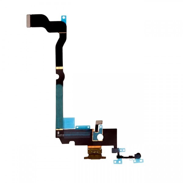 flex conector de carga microfono iPhone XS negro